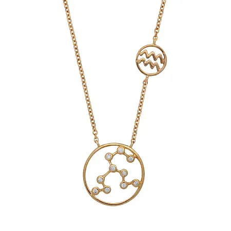 silverline, Ασημένιο Γυναικείο Κολιέ - Υδροχόος