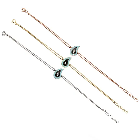 silverline, Ασημένιο Γυναικείο Βραχιόλι με μάτι βασκανίας