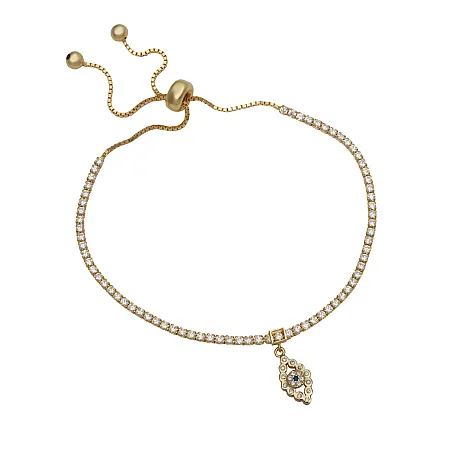 silverline, Ασημένιο Γυναικείο Βραχιόλι με μάτι βασκανίας