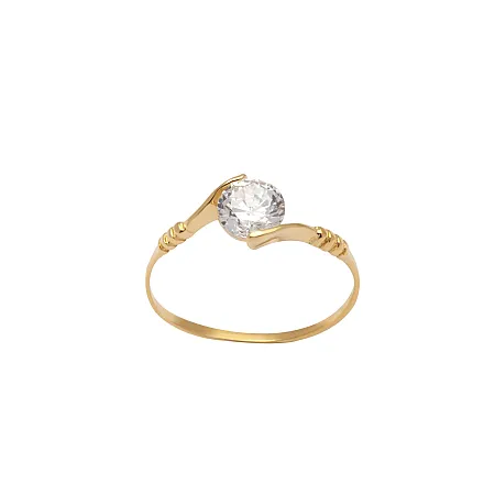 silverline,ασημένιο "Μονόπετρο" Γυναικείο Δαχτυλίδι με ζιργκόν