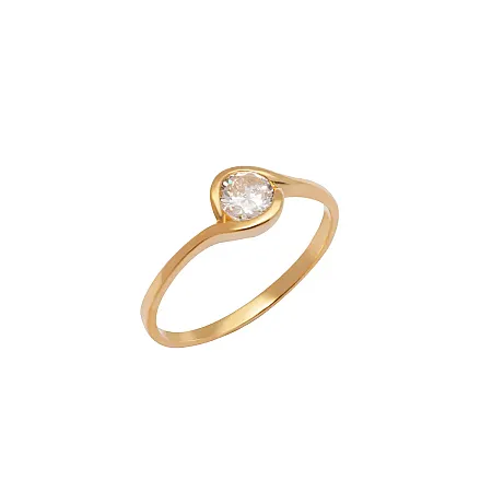 silverline,ασημένιο "Μονόπετρο" Γυναικείο Δαχτυλίδι με ζιργκόν