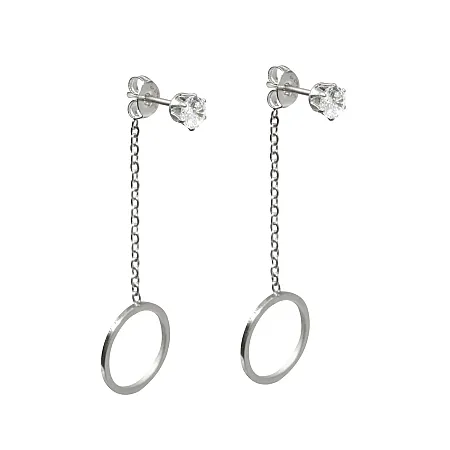 silverline, γυναικεία, σκουλαρίκια ,από ,ανοξείδωτο, ατσάλι,