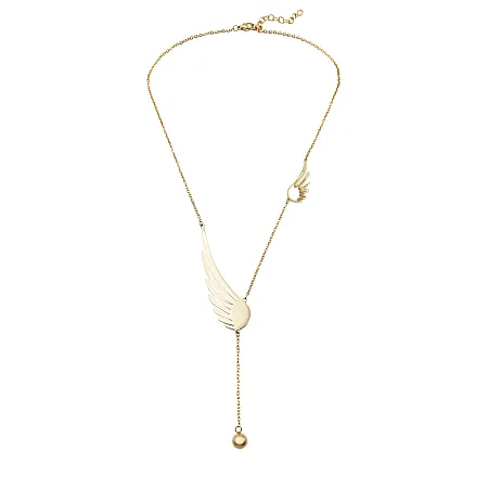 silverline,γυναικείο, κολιέ, από, ανοξείδωτο, ατσάλι, επίχρυσο