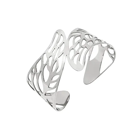 silverline,, γυναικείο, βραχιόλι, από, ανοξείδωτο, ατσάλι με άσπρο, επιπλατίνωμα