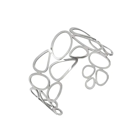 silverline, γυναικείο, βραχιόλι, από, ανοξείδωτο, ατσάλι με άσπρο, επιπλατίνωμα