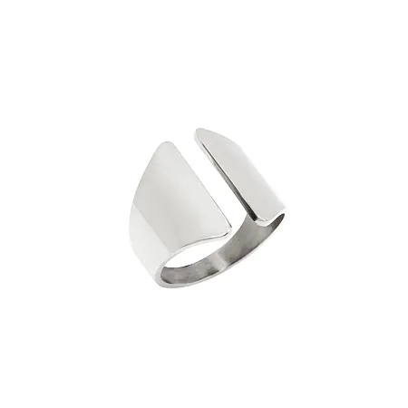 silverline,γυναικείο, δαχτυλίδι,,από ,ανοξείδωτο, ατσάλι με άσπρο, επιπλατίνωμα