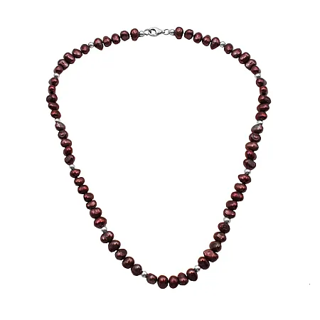 silverline, ασημένιο, γυναικείο, κολιέ με μαργαριτάρια, άσπρο, επιπλατίνωμα,