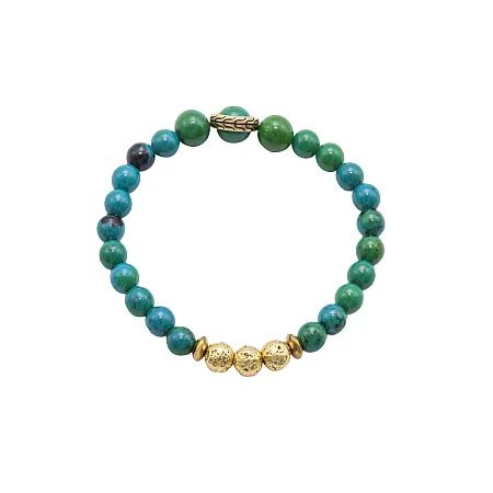 Γυναικείο βραχιόλι από ανοξείδωτο ατσάλι με ορυκτές πέτρες phoenix, silverline