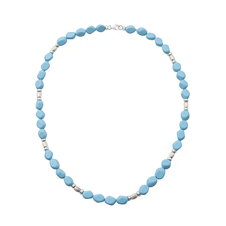 silverline, ασημένιο,γυναικείο, κολιέ, 925 με τιρκουαζ,